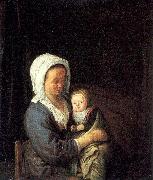 Woman Holding a Child in her Lap Ostade, Adriaen van